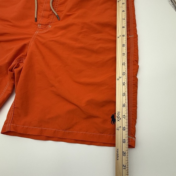 Polo Ralph‎ Lauren Swim Trunks Men's Size XL Orange Pockets - Picture 9 of 13